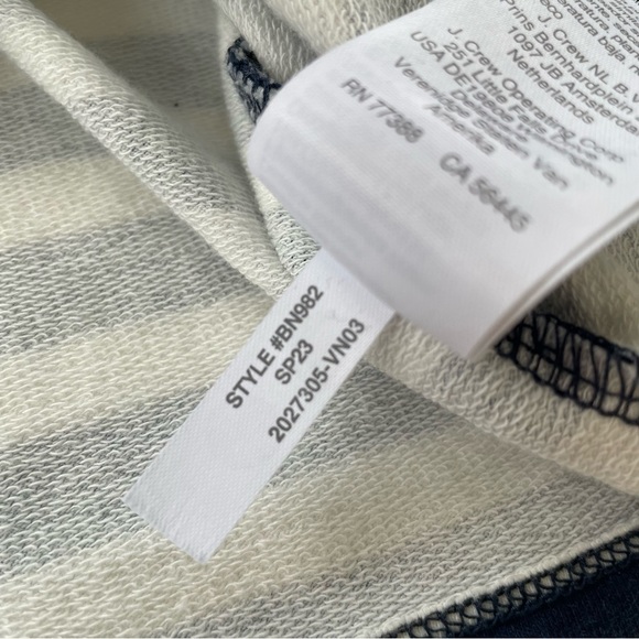 J.Crew Crewcuts Girls Navy White Striped Jeans Outfit LOT OF TWO Size XS, 4/5 - Picture 7 of 15